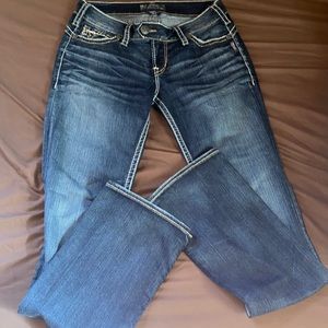 Excellent shape size 29/33 silver boot cut jeans